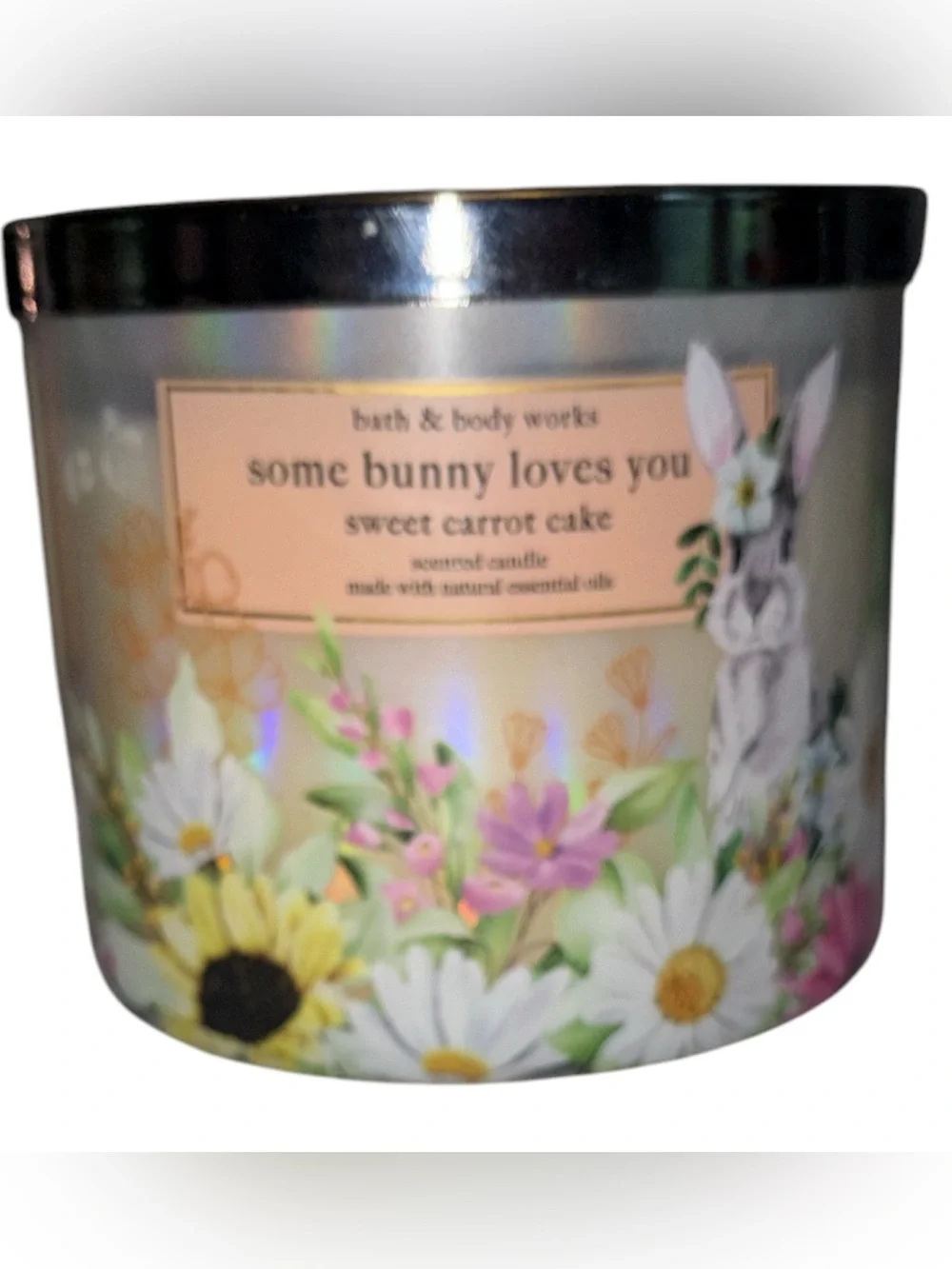 Bath & Body Works White Barn jar candle 14.5 oz 3 wick new Sweet Carrot Cake